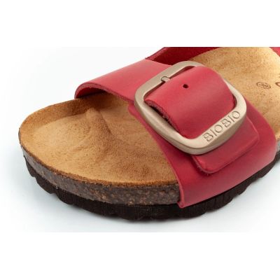 5. Bio Bio Buty laczki damskie klapki profilowane skóra naturalna