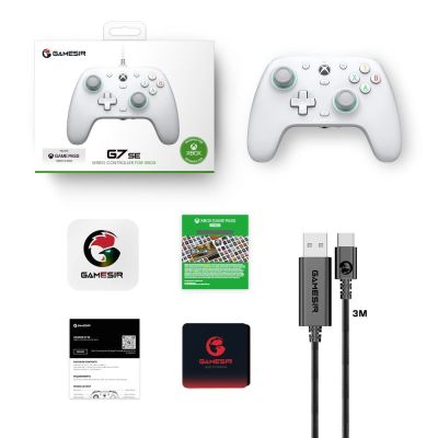 7. GameSir G7 SE Biały USB Gamepad Analogowa/Cyfrowa Xbox One, Xbox Series S, Xbox Series X
