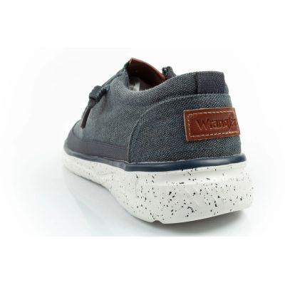 5. Wrangler buty męskie półbuty mokasyny Makena Stone niebieskie modne granatowe