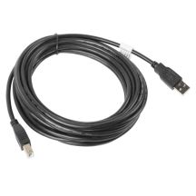 Kabel Lanberg CA-USBA-10CC-0050-BK (USB 2.0 M - USB 2.0 typu B M; 5m; kolor czarny)