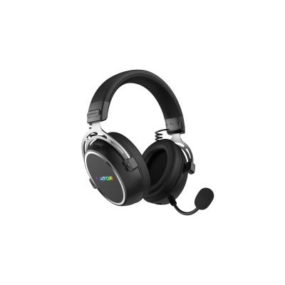 2. HATOR Hypergang 3 Wireless Zestaw słuchawkowy Bezprzewodowy Opaska na głowę Gaming USB Type-C / USB Type-A Bluetooth Czarny