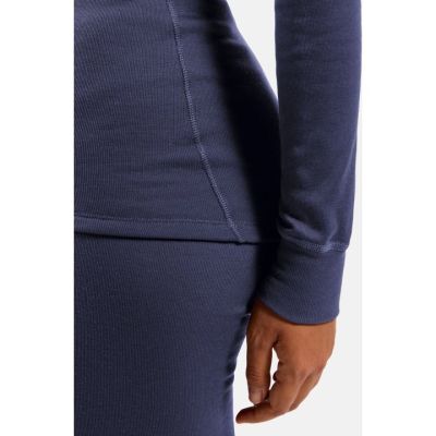 4. Bielizna termoaktywna z długim rękawem Odlo BL TOP turtle neck l/s ACTIVE WARM roz. S Niebieska