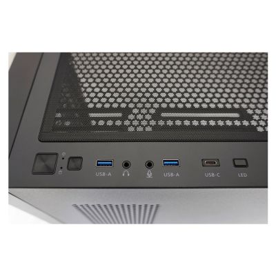 12. LC-Power Gaming 804B - Midi Tower - obudowa PC - ATX - micro ATX - Mini-ITX - Metal - Plastik - Szkło hartowane - 16 cm