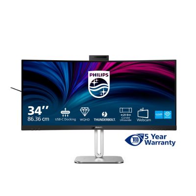 3. Monitor Philips 86,4cm (34,0") 34B2U6603CH 21:09 HDMI+DP+USB-C szary