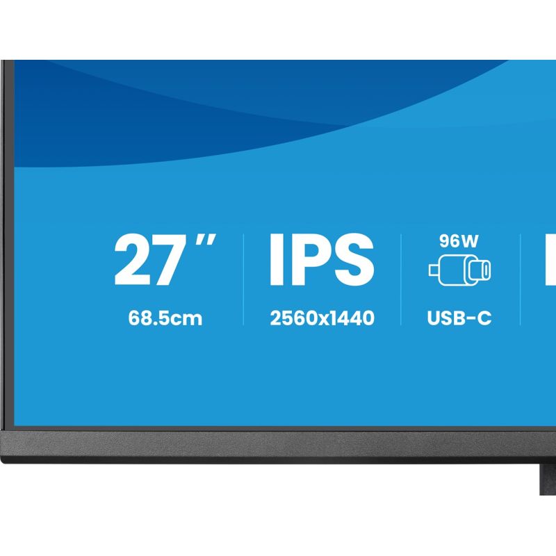 8. iiyama ProLite XB2797QSNPH-B1 27IN IPS LCD 4MS 2560X1440 350CD/M2 HDMI/DP/USB 2 monitor komputerowy 68,6 cm (27") 2560 x 1440 px Quad HD Czarny