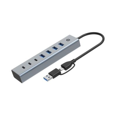 Conceptronic HUBBIES20G huby i koncentratory USB 3.2 Gen 1 (3.1 Gen 1) Type-C 5000 Mbit/s Szary