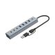 Conceptronic HUBBIES20G huby i koncentratory USB 3.2 Gen 1 (3.1 Gen 1) Type-C 5000 Mbit/s Szary