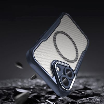 8. Etui silikonowe Leading Series MagSafe do iPhone 16 - niebieskie