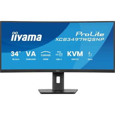 9. Monitor iiyama XCB3497WQSNP-B1 34" - Płaski ekran - 86,4 cm