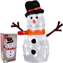FIGURKA DEKORACYJNA BAŁWAN 40LED WYS: 40CM ACRYL