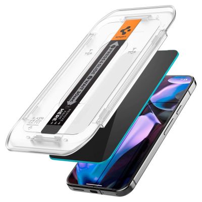 3. Szkło prywatyzujące Spigen Glas.TR "Ez Fit" Privacy HD 2-pack na Google Pixel 9 / 9 Pro
