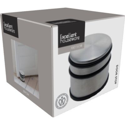 3. STOPER DO DRZWI 9CM SREBRNY