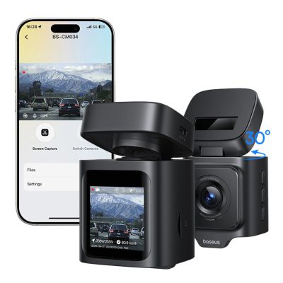 2. Wideorejestrator Baseus PrimeTrip VD1 Pro kamera samochodowa 4K - czarny
