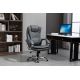 19. Activejet Fotel biurowy z masażem, podgrzewany YK7304 szary