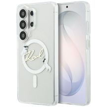 Etui Karl Lagerfeld IML KC Script MagSafe na Samsung Galaxy S26 Ultra - przezroczyste