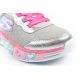 5. Skechers S Lights LED buty sportowe dziecięce dla dziewczynki na rzep szare
