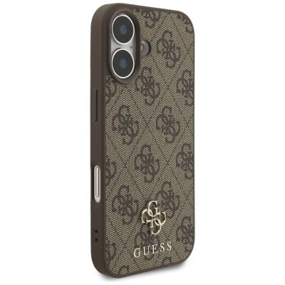 4. Etui Guess 4G Small Classic Logo MagSafe na iPhone 17 - brązowe