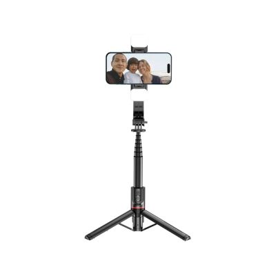 2. Selfie stick Tech-Protect L05S Bluetooth z tripodem do 105cm z lampą LED - czarny