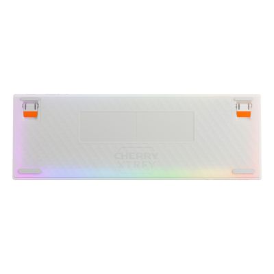 4. CHERRY K5 PRO TMR COMPACT klawiatura Gaming USB QWERTZ Niemiecki Pomarańczowy, Biały