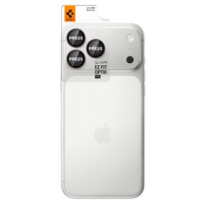 8. Szkło hartowane na aparat Spigen Optik Pro GLAS.TR EZ FIT 2-Pack na iPhone 18 Pro / 18 Pro Max - dark cherry