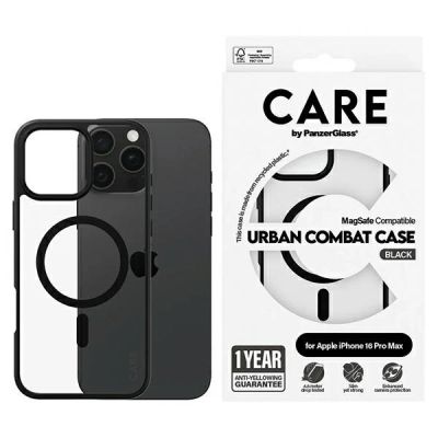 Etui CARE by PanzerGlass Flagship Urban Case z MagSafe na iPhone 16 Pro Max - przezroczyste