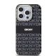 3. Etui DKNY IML Mono & Stripe MagSafe na iPhone 14 Pro - czarne