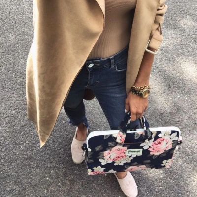 2. Torba Canvaslife Briefcase na laptopa 15-16'' - biało-różowa