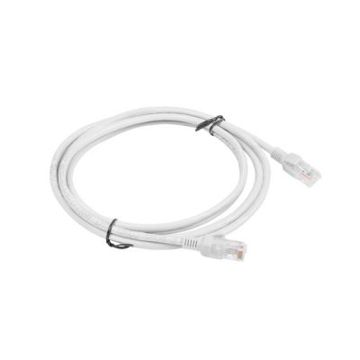 2. Kabel UTP Lanberg PCU5-10CC-0200-S (RJ45, U/UTP - RJ45, U/UTP ; 2m; UTP; kat. 5e; kolor szary)