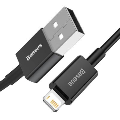 2. Baseus Superior kabel USB - Lightning 2,4 A 2 m czarny (CALYS-C01)