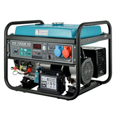 7. KÖNNER & SÖHNEN AGREGAT/GENERATOR BENZYNOWY 5,0kW 230/400V ROZRUCH ELEKTRYCZNY AVR VST KS7000E-1/3
