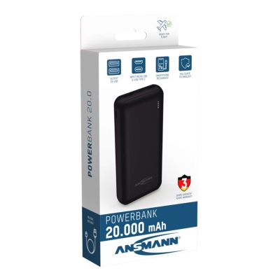 11. Ansmann PB212 Litowo-polimerowy (LiPo) 20000 mAh Czarny
