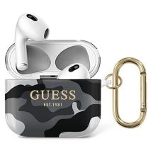 Etui Guess Camo Collection na AirPods 3 - czarne