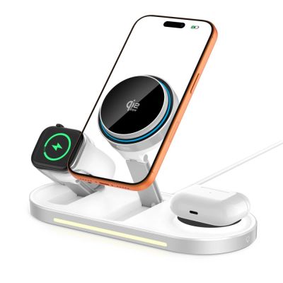2. Ładowarka bezprzewodowa Tech-Protect A51 MagSafe 3w1 25W QI2.2 - biała