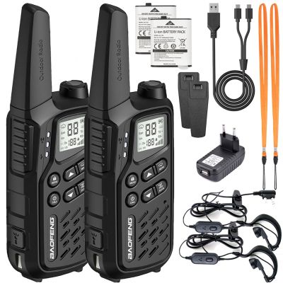 13. Krótkofalówka Baofeng BF-T25E czarna, 2 sztuki