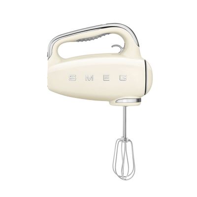 15. Mikser ręczny Smeg HMF01CREU w kremie w stylu retro z lat 50.