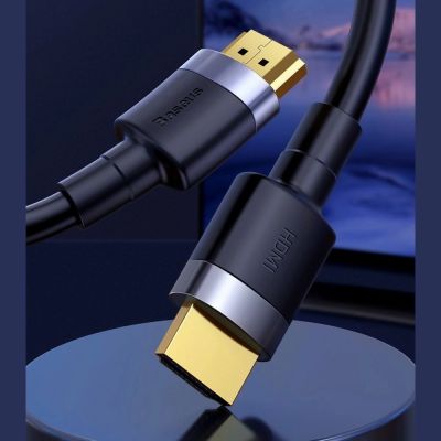 7. Kabel Baseus Cafule HDMI / HDMI 2.0 4K 60 Hz 3D 18 Gbps 2 m - czarny