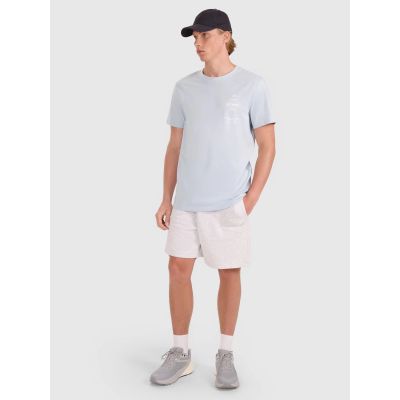 4. T-shirt regular z nadrukiem męski 4F 4FRSS25TTSHM2688-34S