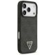 4. Etui Guess Leather 4G Triangle Strass MagSafe na iPhone 18 Pro / 17 Pro - czarne