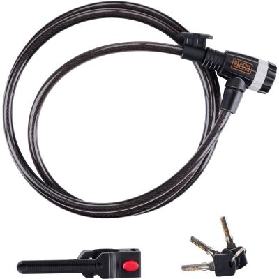 9. ZAPIĘCIE ROWEROWE LINKA NA ZAMEK 10x1800MM Z UCHWYTEM BLACK+DECKER