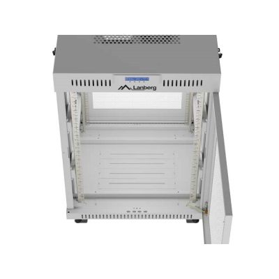 9. LANBERG SZAFA STOJĄCA 19" 15U 600X600 LCD SZARA