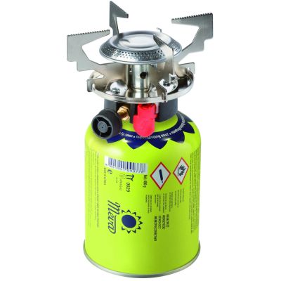 6. Kuchenka turystyczna na gaz na kartusze gazowe (gwint lub zawór) ATOS piezo zapalnik 1.8kW