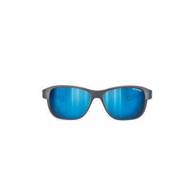 2. Okulary Julbo Camino M - matowy ciemny szary| Polarized 3 Flash Bleu
