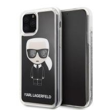 Etui Karl Lagerfeld Iconic Glitter na iPhone 11 Pro - czarne
