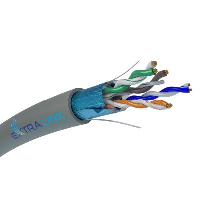 10. Extralink CAT5E FTP (F/UTP) Wewnętrzny | Kabel sieciowy skrętka | 305M