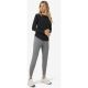 Longsleeve damski SUPER.NATURAL W CASUAL RIB BIO J LS czarny