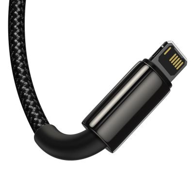 3. Baseus Tungsten 3w1 kabel USB - USB Typ C / Lightning / micro USB 3,5 A 1,5 m czarny (CAMLTWJ-01)