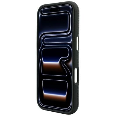 5. Etui Karl Lagerfeld Grained Embossed Ring & Kameo Logo MagSafe na iPhone 18 Pro / 17 Pro - czarne