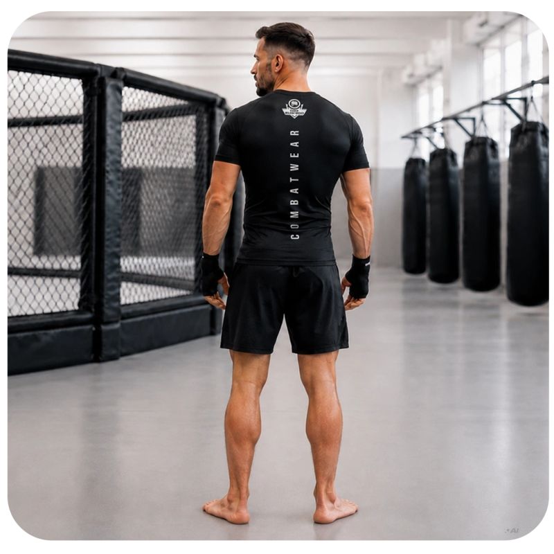 6. Koszulka kompresyjna męska czarna COMBATWEAR | DBX Bushido
