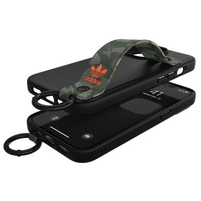 6. Etui Adidas OR Hand Strap Case na iPhone 13 Pro / iPhone 13 - czarno-zielone