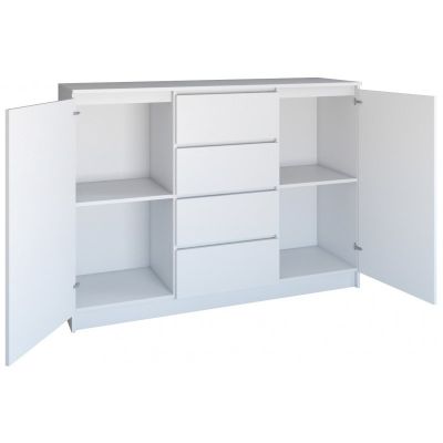 3. KOMODA 2 DRZWI 4 SZUFLADY BIAŁY